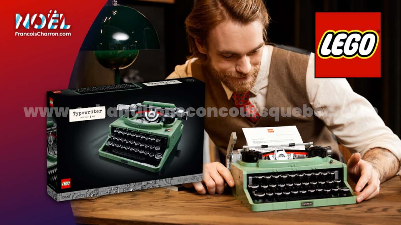 Concours : Une machine à écrire Lego de 269,99$ à ne pas manquer !
