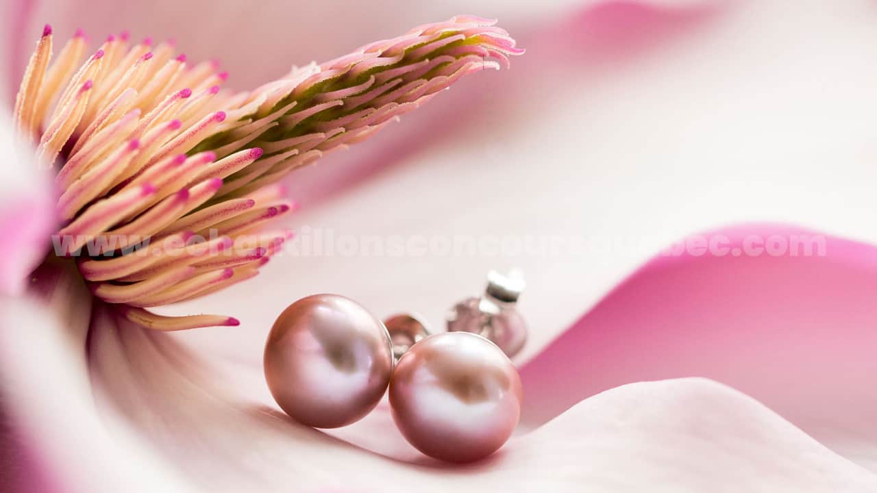 Concours : Gagnez une paire de boucles d'oreilles de perles d'eau douce roses