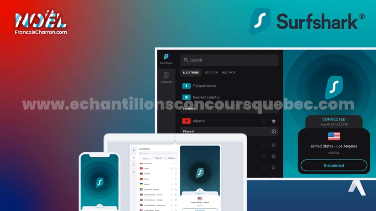 Concours : Une licence d’un an de Surfshark VPN de 74,80$ à remporter