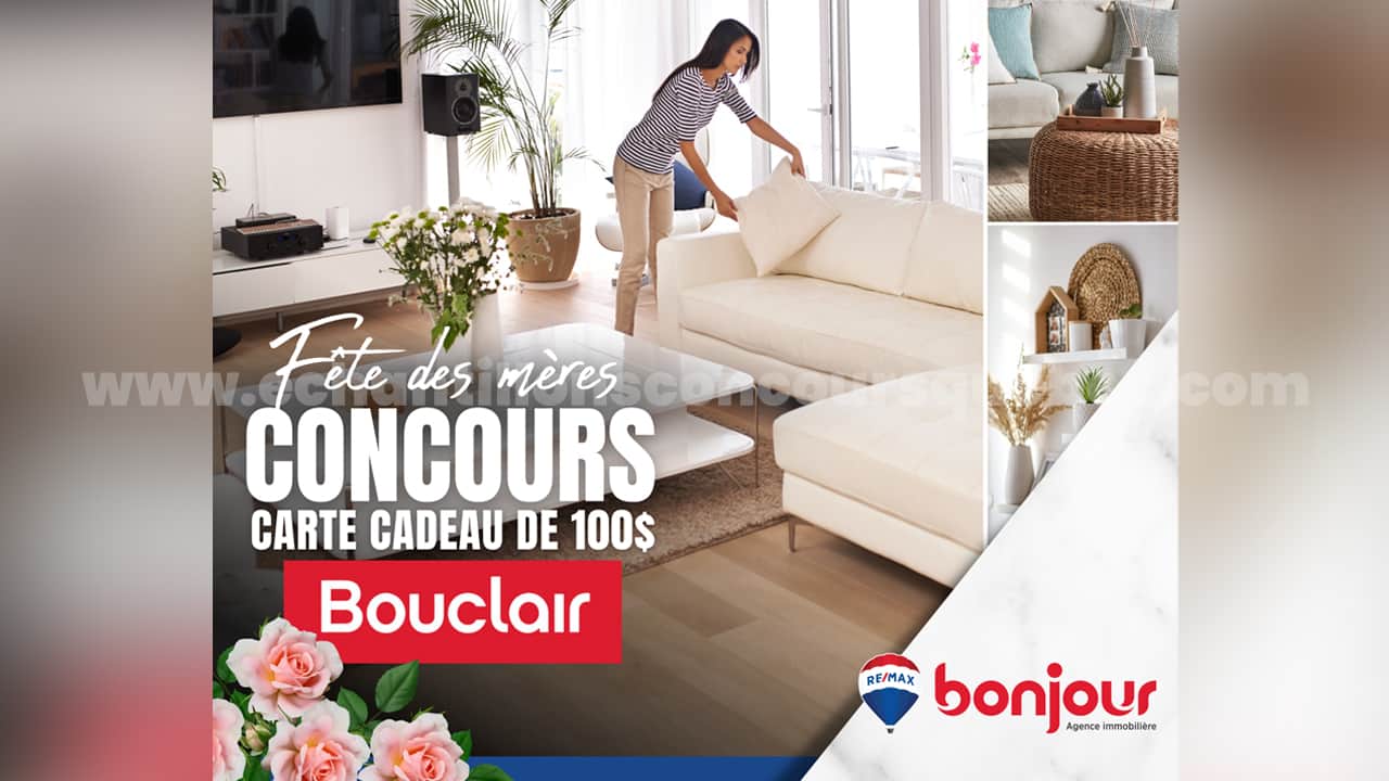 Une cartecadeau Bouclair de 100 à remporter