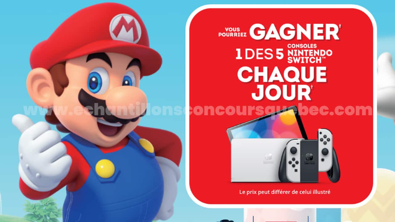 280 consoles Nintendo Switch de 449,99 chacune à gagner